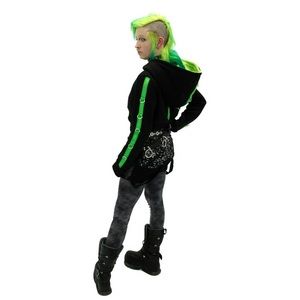 Dark Star Fusion by Pawstar D-Ring Crop Hoodie.